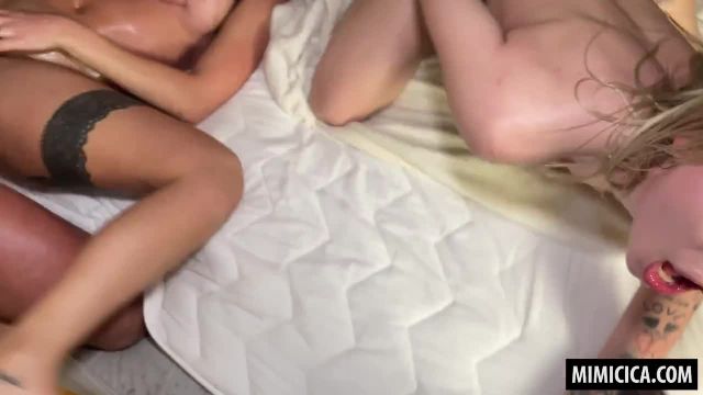 EXTREME SQUIRTING ORGASMS! 2 Hot Girlfriends Drench The Entire Bed During ROUGH Orgy - Mimi Cica - 2